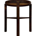 Art Deco Eiken Bijzettafel Ingelegd Blad Design Coromandel thumbnail 13