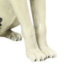 Vintage Honden Beeld Sculptuur Craquelé Keramiek Italy 31Cm thumbnail 5