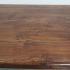 Unieke Antieke Eikenhouten Eettafel Uit Begin 1900 Met Aan Één Kant Een Uitklapbaar Blad thumbnail 13