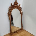 Grote Vintage Barok Brocante Rococo Spiegel Schouwspiegel 01 thumbnail 11