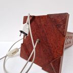 Embossed Leather Table Light, 1970S (Large) thumbnail 9