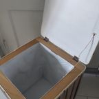 Vintage Poef Vierkant Beige Geplooid Skaileer thumbnail 5