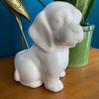 Wit Keramieken Hondje / Plantenpot thumbnail 2
