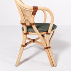 Set Of 2 Vintage 1970’s Rattan-bamboo Indoor/outdoor Chairs With Table thumbnail 9