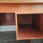 Prachtig Design Houten Bureau Uit De Jaren 60/70. thumbnail 2