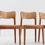 4 Vintage Deense Eetkamer Stoelen Van Niels Koefoed thumbnail 2