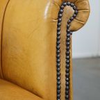 Gezellige, Comfortabele Rundleren Fauteuil/armchair In Een Unieke Kleur thumbnail 12