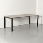 Haworth Bureau, Antraciet Blad, 180 X 80 Cm, Vaste Hoogte Onderstel thumbnail 2