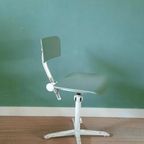 Vintage Hairpinlegs Krukje, Kruk Met Nieuwe Stoffering thumbnail 12