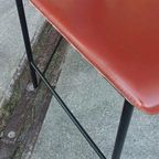 Set Van 4 Vintage Postmodern Leren Eetkamerstoelen thumbnail 15