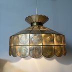 Vintage Mother Of Pearl Hanging Lamp 1970S thumbnail 32