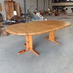 Vintage Danish Design Pine Round / Oval Extendable Dining Table thumbnail 2