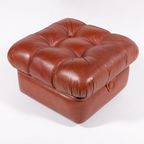 1970’S Vintage Italian Design Lounge Armchair / Fauteuil Met Poef With Pouf thumbnail 4