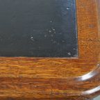 Grote, Unieke En Antieke Victoriaanse Engelse Eikenhouten Schrijftafel / Partner Desk thumbnail 9