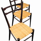 Cane Chairs In The Style Of Gio Ponti, Set Of 3 thumbnail 11