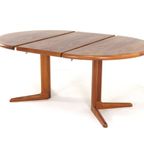 Korup Ronde 2x Verlengbare Eettafel Vintage Deens Massief Teak 'nollund' thumbnail 6