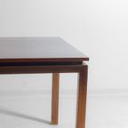 Mid-century Palissander Minimalistische Uittrekbare Eettafel Van Alfred Hendrickx, 1960 thumbnail 4