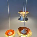 Space Age Lakro Cascade Hanglamp | Midcentury Modern | Carl Thore Trava | Vintage Oranje Jaren '7 thumbnail 5