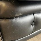 Stoere Zwarte Lederen Chesterfield Zetel / Canapé / Sofa thumbnail 17