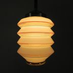 Vintage Hanglamp Met Glazen Kap Model Lampion, Jaren 50 thumbnail 7