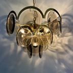 Vistosi Gold Smoked Glass , 1970S Pendant Lamp Hanging Lamp thumbnail 3