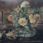 Schilderij «Stilleven Met Rozen». Aquarel. thumbnail 5