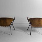 Deense Vintage Mid-Century Relax 'Balloon' Lounge Fauteuils Van Hans Olsen Voor Lea Design, 1950 thumbnail 6