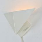 Vintage Postmodern Ikea V9005 Wandlamp Ivoor Metaal Lamp ‘70 thumbnail 7
