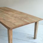 Grote Massief Houten Tafel 265 X 120, Grote Robuuste Tafel thumbnail 7