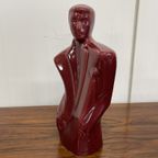 Man Torso Beeld Bordeauxrood Jaren 80 thumbnail 5