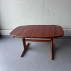 Vintage Eettafel Teak Uitschuifbaar thumbnail 6