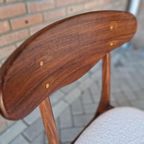 Set 2 Vintage Stoelen Nieuw Bekleed Teddy Deense Stoelen thumbnail 6
