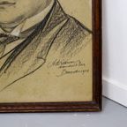 Antieke Tekening / Portret 1924 thumbnail 2