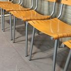 Set Van 5 Vintage Ruud Jan Kolkke Stoelen Eetkamerstoelen thumbnail 7