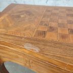 Antieke Opvouwbare Speeltafel / Schaaktafel thumbnail 3