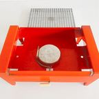 Vintage Rechaud Brabantia Warmhoudplaatje Oranje 1970’s thumbnail 4