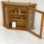 Hang Vitrinekast Hout Pronkkastje Glas thumbnail 5