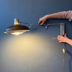 Mid Century Lakro Swing-Arm Space Age Wandlamp thumbnail 3