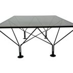 Vintage Salontafel Paolo Piva Stijl Met Rookglas 80's Design thumbnail 11