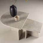 Eves Salontafel Set - 60 X 60 Cm - Beige Marmerlook thumbnail 2