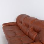 Mid-Century 3-Seats Leather Sofa From 1960S, Italy thumbnail 5