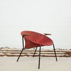 Hans Olsen Suede ‘Balloon’ Chair For Lea thumbnail 3