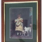 Super Mooie Vintage Lijst  Met Glas En Mooie Afbeelding thumbnail 4