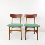 2 Deense Eetkamer Stoelen Nieuw Gestoffeerd Ploegwool thumbnail 4