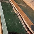 Hutkoffer, Kist, Groen Met Houten Latjes thumbnail 11