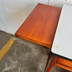 Vintage Mini Bureau Met Formica Blad / Bijzettafel thumbnail 5