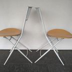 2x Vintage Folding Chairs From Fly Line (set) thumbnail 6