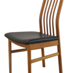 Set Van 6 Kai Kristiansen Stoelen Voor Schou Andersen Vintage 'lille Arden' thumbnail 15