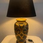 Lamp Aardewerken Voet Goud/ Zwart thumbnail 3