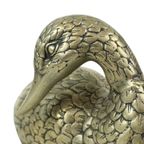 Eenden Beeld Verzilverd Messing Mauro Manetti Stijl Sculptuur thumbnail 9